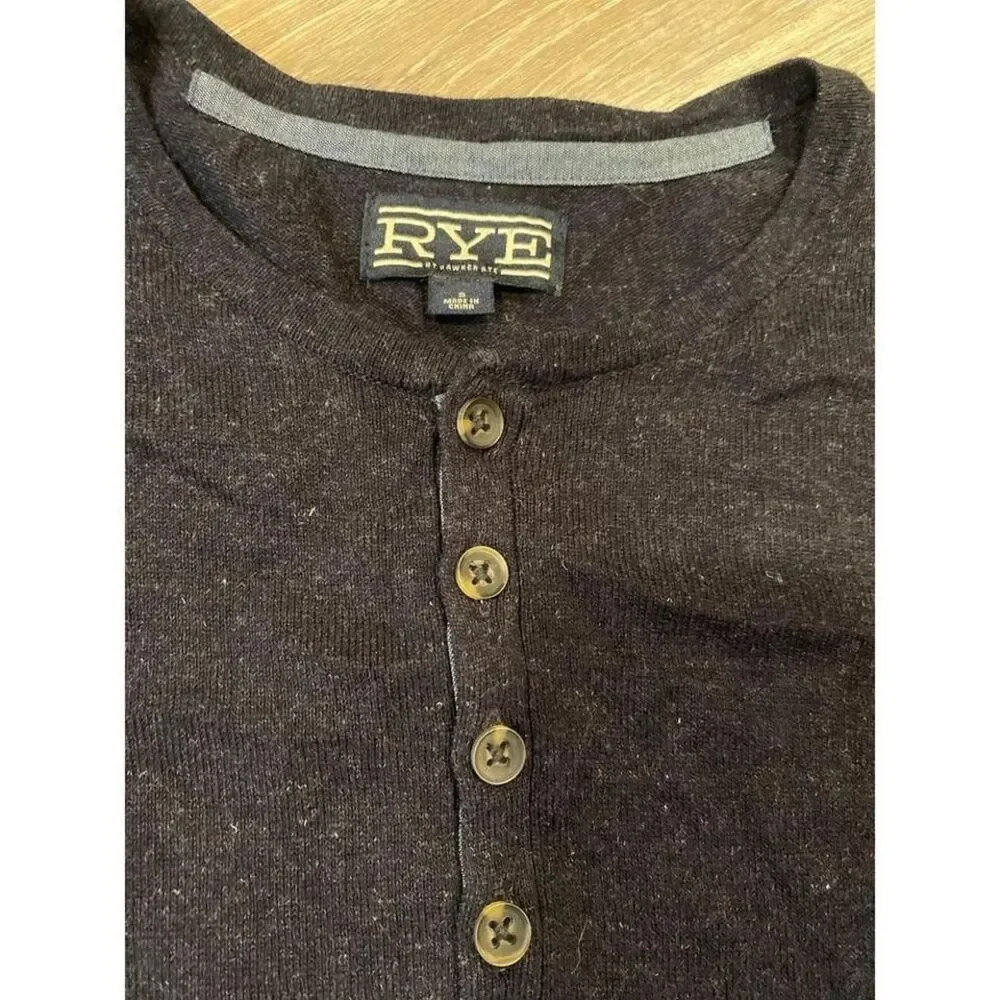 Men's Hawker Rye Long Sleeve Henley size‎ small